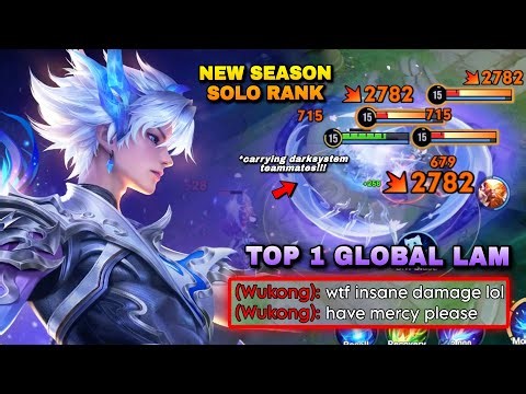 TOP 1 GLOBAL LAM HARD CARRYING DARKSYSTEM TEAMMATES IN NEW SEASON SOLO RANK! | LAN BUILD & ARCANA