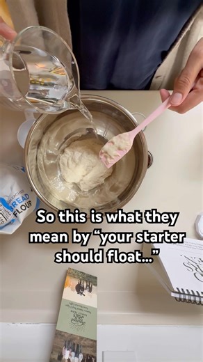 Why Your Sourdough Starter Should FLOAT 👀 (Float Test Explained)