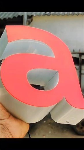 aluminium edgeless letter master'sign #masterssign #asianpaints #aura #acrilyc #newvideo #faridmemon