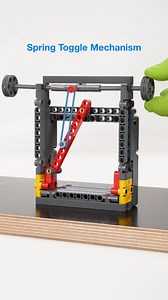 How a Spring Toggle Mechanism works #legotechnic #Toggle #mechanism #engineering #lego | Brickspanda