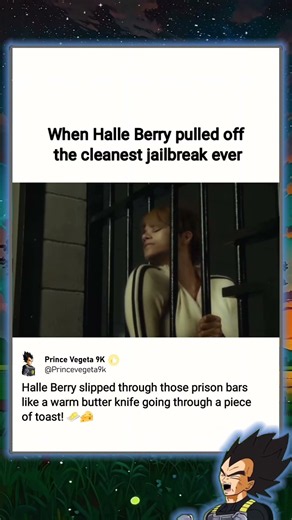In Catwoman (2004) Halle Berry pulling off the sleekest & cleanest prison jailbreak in cinema histor