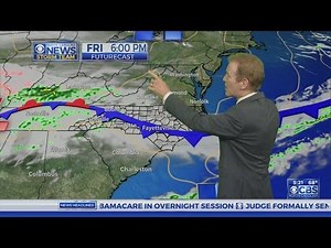 CBS North Carolina weather forecast January 12