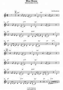 Blue Bossa (Intermediate Level) (Joe Henderson) - Trumpet Sheet Music