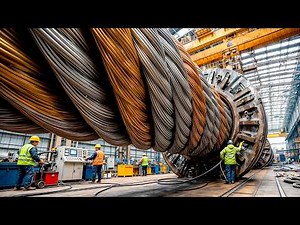 How It's Made: Wire Rope Slings That Lift Thousands of Tons with Big Carl Crane