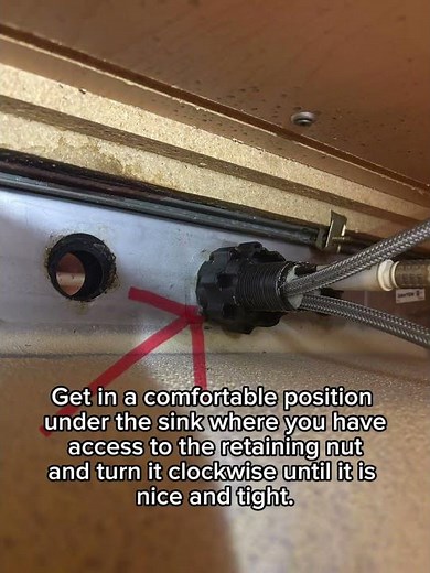 The Easiest Way To Repair a Loose Kitchen Sink Faucet #diy