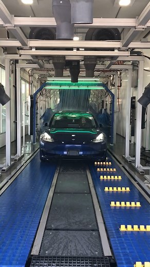 Silent and sparkling clean! ✨🔋 #BrownBearCarWash #EV | Brown Bear Car Wash