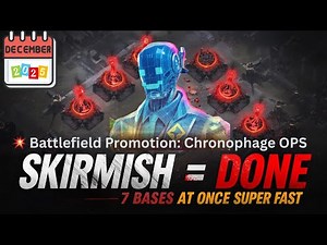War Commander SKIRMISH Event ⚡ Finish SUPER FAST! | 💥 Clear 7 Bases at Once | December 2025