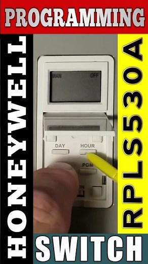 HONEYWELL RPLS530A FACTORY RESET AND SET TO 24HR OR 12HR CLOCK