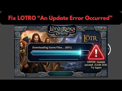 How To Fix LOTRO “An Update Error Occurred” | LOTRO Not Updating | LOTRO Launcher Error Fix