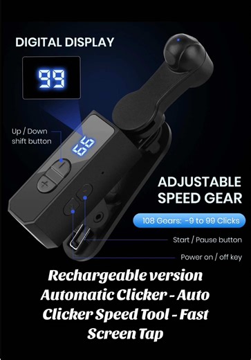 Rechargeable version Automatic Clicker - Auto Clicker Speed Tool - Fast Screen Tap #screentapping #taptap #clicker #tiktoktap