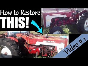 McCormick International 434 Tractor Restoration (video #1)