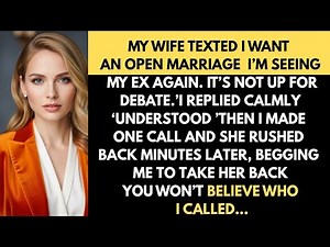 My Wife Texted: ‘I Want an Open Marriage I’m Seeing My Ex Again. It’s Not Up for #betrayal