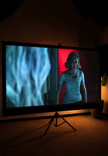 بروجكتر Moxedo Optivus الذكي و ستارة عرض – تجربة سينما منزلية 🎬 — سعر البروجكتر: 245 الف — سعر العارضة حجم 60 : 75 الف — سعر العارضة حجم 72 : 85 الف — سعر العارضة حجم 84 : 95 الف — سعر العارضة حجم 100 : 110 الف — سعر العارضة حجم 120 : 125 الف المميزات: • دقة 1080P مع دعم 4K لصور واضحة وتفاصيل حادة • سطوع 300 ANSI لومن لعرض جيد داخل الغرف • يعمل بنظام Android 13 مع Wi-Fi وBluetooth للبث المباشر • تركيز وتصحيح تلقائي للصورة لعرض مستقيم وواضح • يدعم شاشة عرض حتى 150 بوصة مع منافذ HDMI وUSB وسماعة 