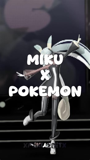 Pikachu and eevee look so cute with miku 🥰 #hatsunemiku #pokemon #pikachu #eevee #edit