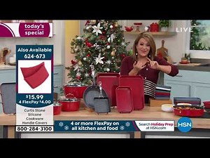 Curtis Stone 14piece DuraPan Nonstick AllPurpose Cookwar...