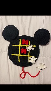 Magical Mouse Tic Tac Toe- English Crochet PDF Pattern Download- Original Stitched by Shari Design. Mick Mouse Gift- Easy Crochet Game - Etsy