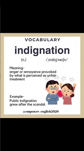 INDIGNATION #english #vocabs #englishlanguage #vocabulary