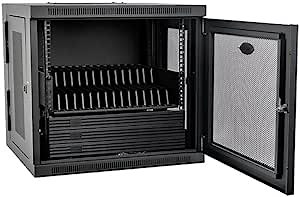 Tripp Lite 16-Port AC Charging Storage Station Cabinet for iPad & Android Tablets, 15.5" Depth, Wall Mount & Cart Options (CS16AC)