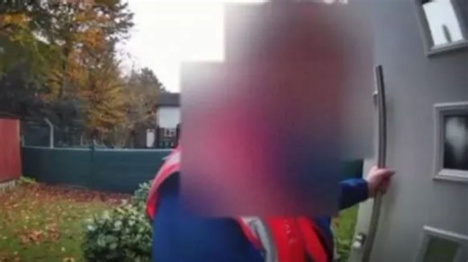 Moment Tesco delivery driver 'caught on Ring doorbell trying to kiss customer'
