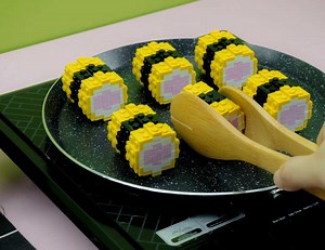 168K views · 2.6K reactions | Making LEGO Egg Sushi by DAK Cooking https://bit.ly/30v8MeP | Beyond the Brick | Facebook