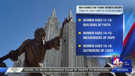 Church of Jesus Christ of Latter-day Saints introduces new age-group names for young women