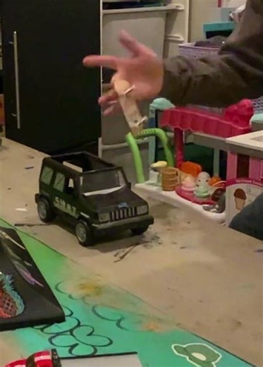 Clean kick flip off the SWAT truck #cool #fingerboard #shorts #kickflip ￼