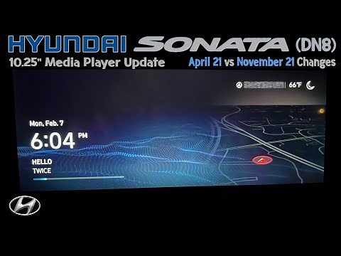 Navigation Update - Hyundai Sonata (DN8) Premium & N Line