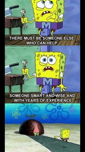 the last person you want help from #memes #subscribe #funny #spongebob #animation