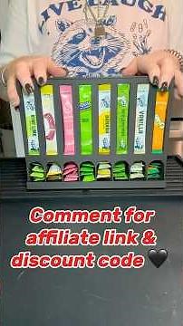 Singles flavored water packet dispenser! Time and space saver!!
