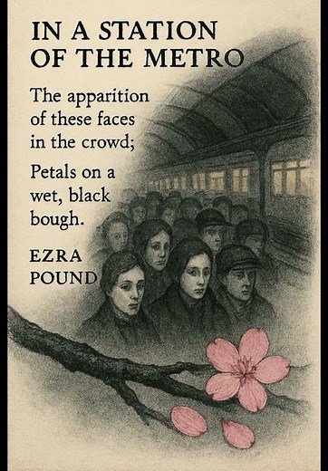 "In a Station of the Metro" by Ezra Pound