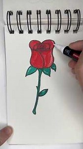Une astuce pour dessiner une rose super facilement !