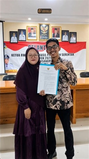 Surat Keputusan dari Kepala Desa untuk Ketua RW Terpilih Periode 2026 - 2031 📄 #agungfaisal #shorts