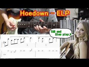 【TAB】Hoedown / Emerson Lake & Palmer - Guitar lesson - How to play
