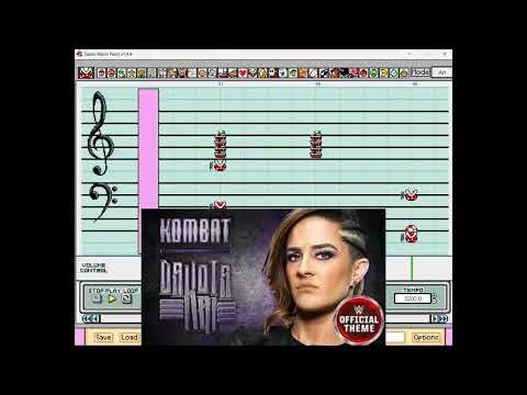 Mario Paint - "Kombat" (Dakota Kai WWE Theme)