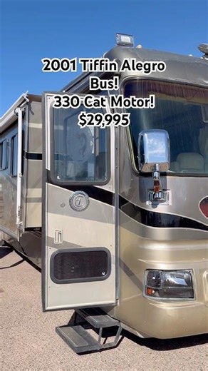 2001 Tiffin Allegro Bus Diesel Pusher! 330 Cat Motor! $29,995 #trending #fyp #diesel #motorhome #rv