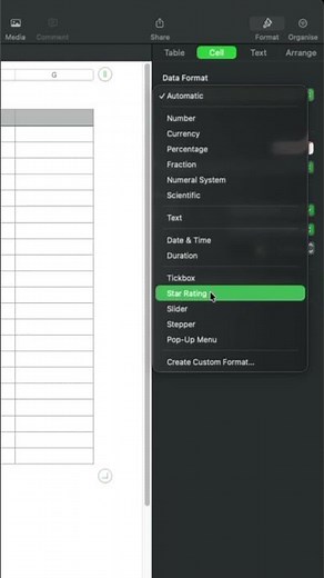 Interactive Checklists in Apple Numbers