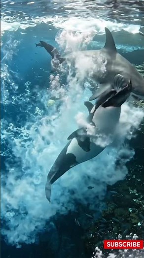 Giant Killer Whale vs Giant Great White Shark 🦈🐋 | The Ultimate Ocean Predator Battle! #deepsea