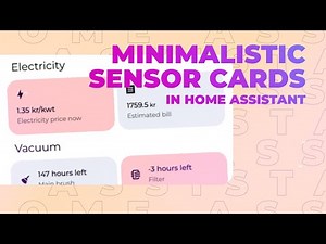 Minimalistic Sensor Cards in Home Assistant