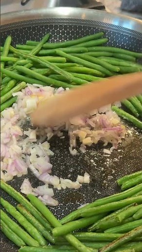 DONT add water to your frozen green beans #howtocook