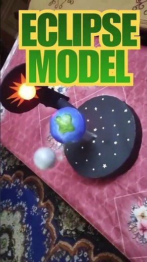 Solar Eclipse Explained in 10 Secs! 🌑 #SolarEclipse #scienceproject