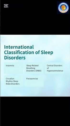 International classification of Sleep Disorders