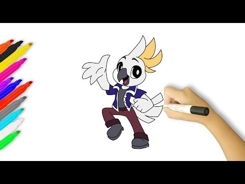 How to Draw Chip the Cockatoo | Indigo Park Chapter 2