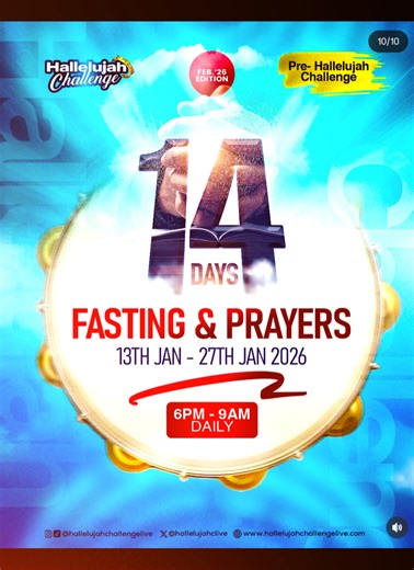 14-Day Evening Fast for Hallelujah Challenge 2026 | TikTok