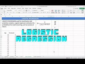 Logistic Regression analysis in excel #exceltricks #statistics #dataanalysis #logisticregression