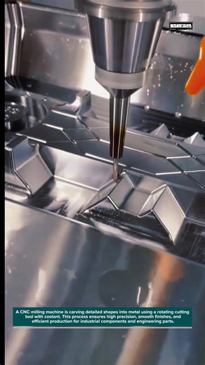 High Precision CNC Milling Machine | Satisfying Metal Cutting Process