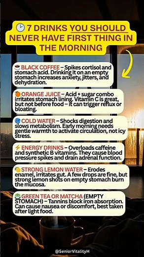 7 drink you should never hive first thing in the morning