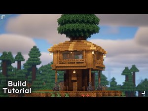 🌲 Easy Spruce Treehouse 🛖 | Minecraft Tutorial