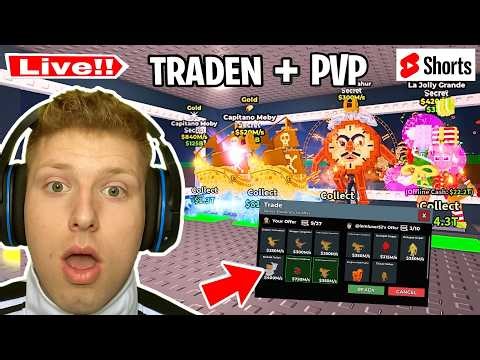 🔴TRADEN + PvP GEGEN EUCH!🎁GESCHENKE + ADMIN ABUSE JETZT 😳Steal a Brainrot #roblox #shorts