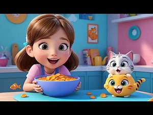 Talking Kitty Cat – Meow Meow Song! | Fun Cat Nursery Rhyme for Kids | Sing Along Meow Song