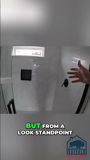 Tile vs. Fiberglass Shower: Cost Savings & Look #shorts